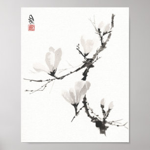 Póster Magnolia Susurrante