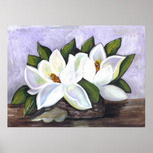Póster Magnolias meridionales