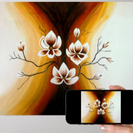 Póster Magnolien, Acryl -