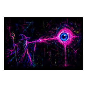 Póster Mago de neón