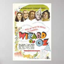 Póster Mago De Vintage De Oz Musical Fantasy Film