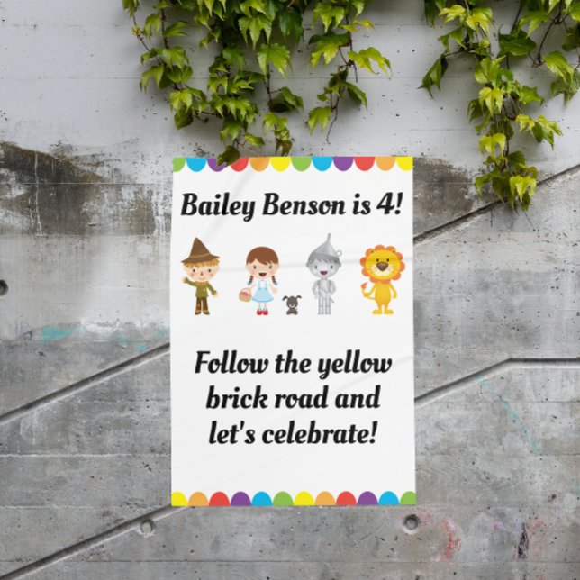 Póster Mago lindo del Rótulo de la fiesta de cumpleaños d (Subido por el creador)