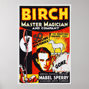 Póster Mago Maestro, 1930. Publicidad antigua