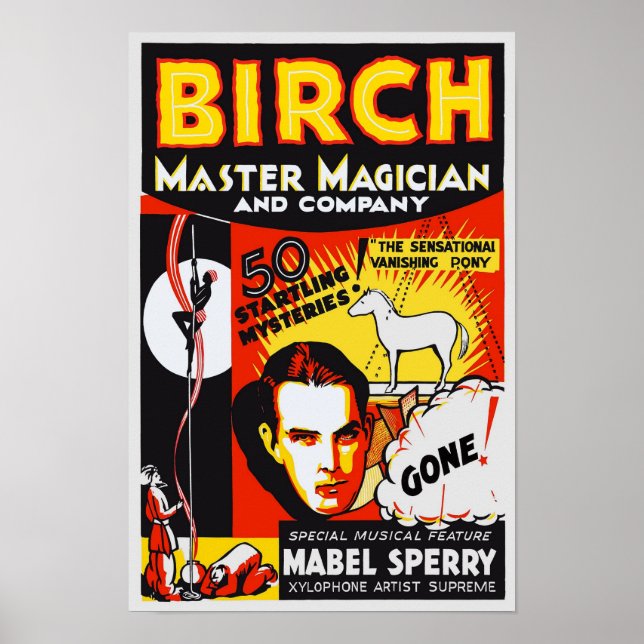 Póster Mago Maestro, 1930. Publicidad antigua (Frente)