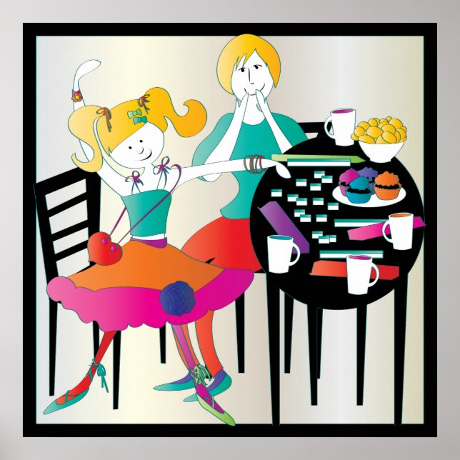 Póster Mah Jongg Día de la Madre 2 (Frente)