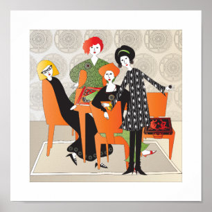 Póster Mah Jongg Game Poster