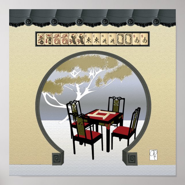 Póster Mah Jongg Garden Poster (Frente)