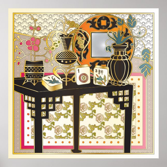 Póster Mah Jongg Table (Frente)