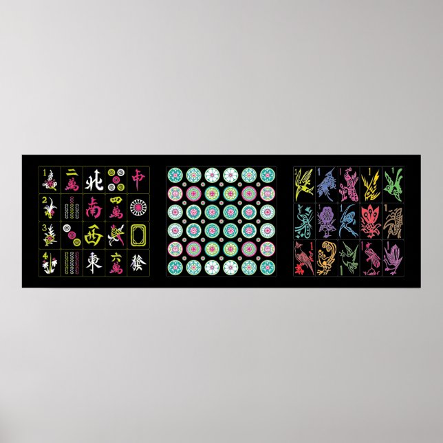 Póster Mah Jongg Tiles Poster (Frente)