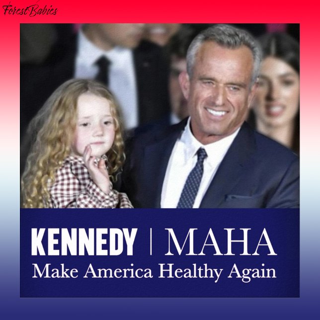 Póster MAHA Hacerle a Estados Unidos saludable de nuevo K (MAHA Make America Healthy Again RFK USA Downloadable Robert F Kennedy jr Patriotic Bobby Poster 🇺🇸)