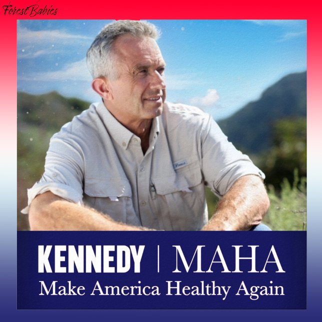 Póster MAHA Hacerlo saludable nuevamente Kennedy RFK jr � (MAHA Make America Healthy Again RFK USA Downloadable Robert F Kennedy jr Patriotic Bobby Poster 🇺🇸)