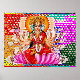 Póster Maha Laxmi: Diosa de la Riqueza