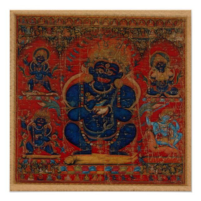 Póster Mahakala, el budismo tibetano (Anverso)