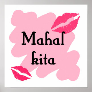 Póster MAHAL KITA - Tagalog te amo