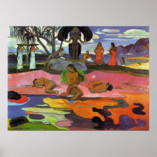 Póster 'Mahana no Atua' - Imagen de Paul Gauguin