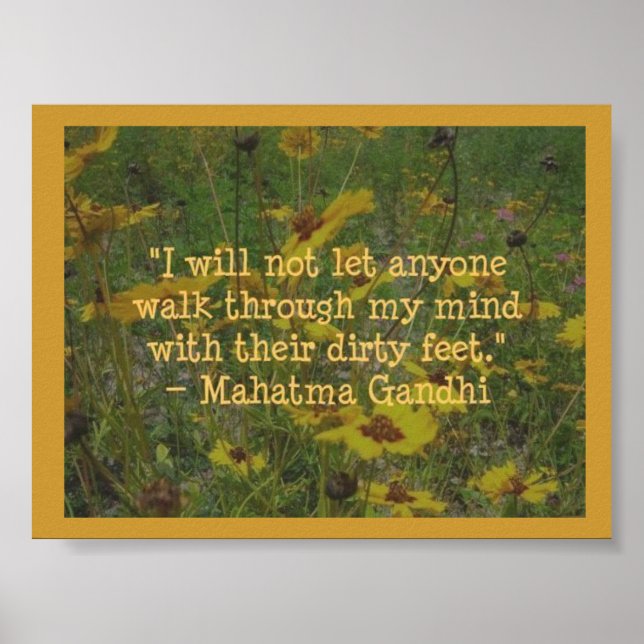 Póster Mahatma Gandhi (Frente)
