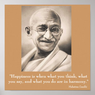 Póster Mahatma Gandhi