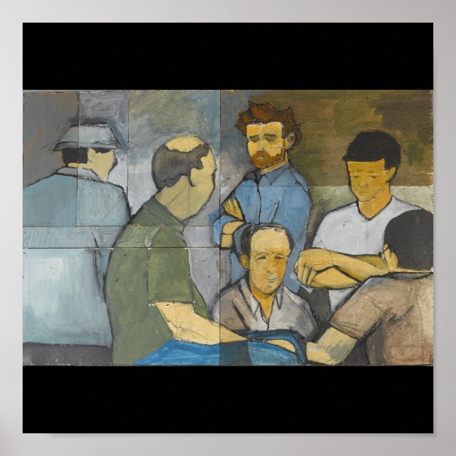 Póster Mahjong - Imprimir lienzo (Frente)