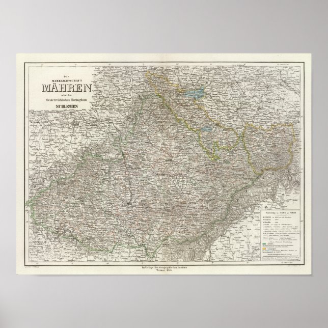 Póster Mahren, Oesterr Schlesien (Frente)