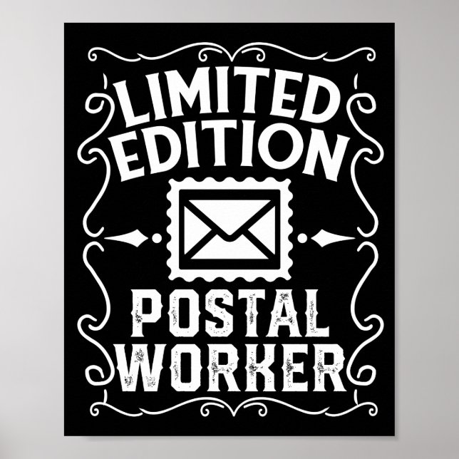 Póster Mailman Mail Lady Limited Edition Postal Worker (Frente)