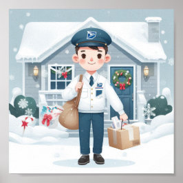 Póster Mailman sobre Navidades
