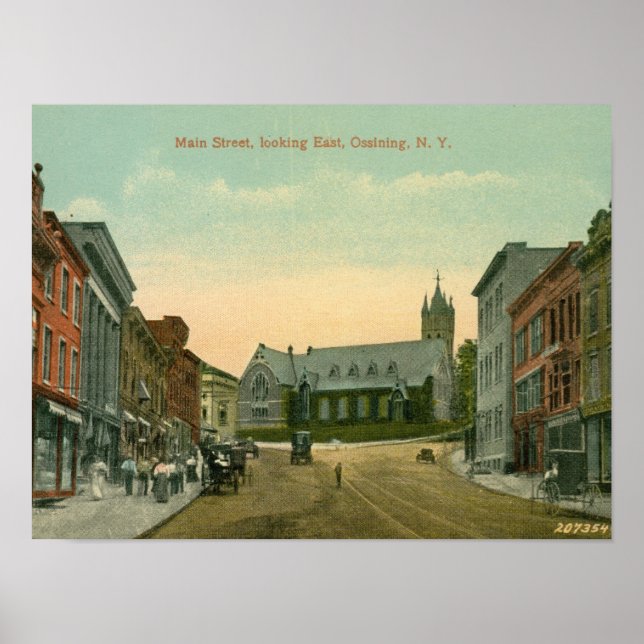 Póster Main St, Ossining, Poster de Nueva York (Frente)