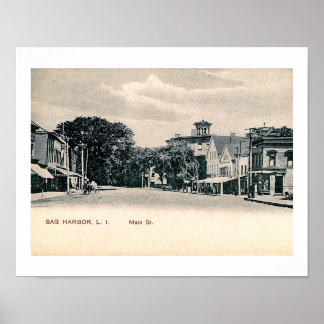 Póster Main St, Sag Harbour, Long Island NY Poster (Frente)