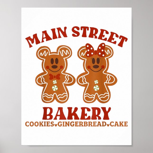 Póster Main Street Bakery Cookies Gingerbread Cake Christ (Frente)