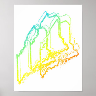 Póster maine chill blur