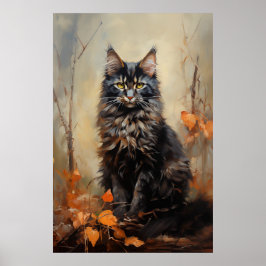 Póster Maine Coon cat