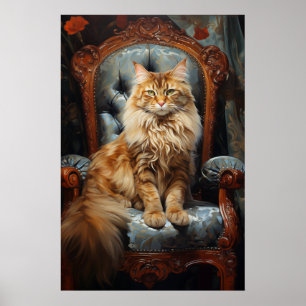 Póster Maine Coon cat