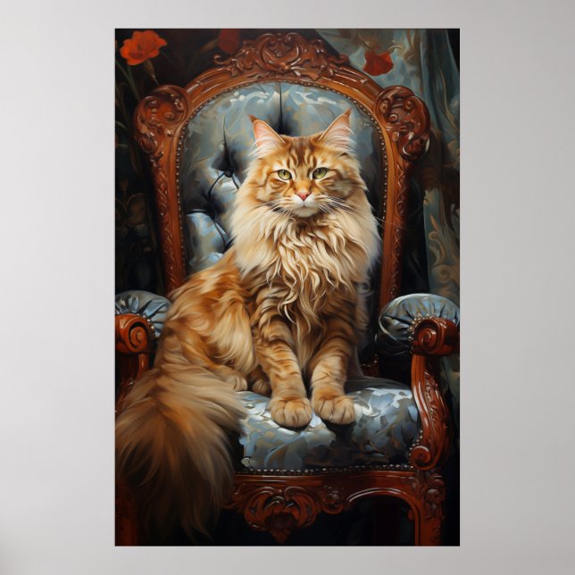 Póster Maine Coon cat (Frente)