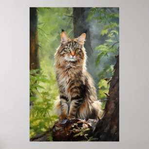 Póster Maine Coon cat
