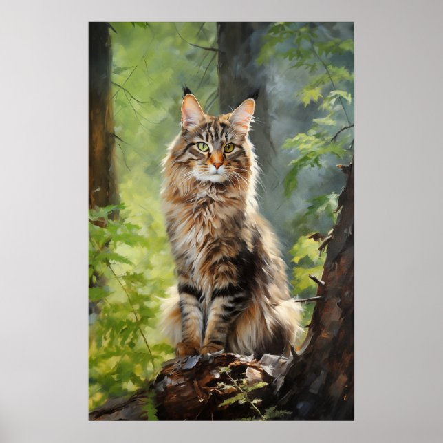 Póster Maine Coon cat (Frente)