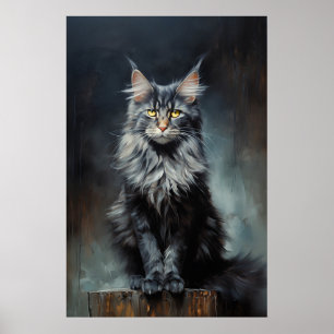 Póster Maine Coon cat