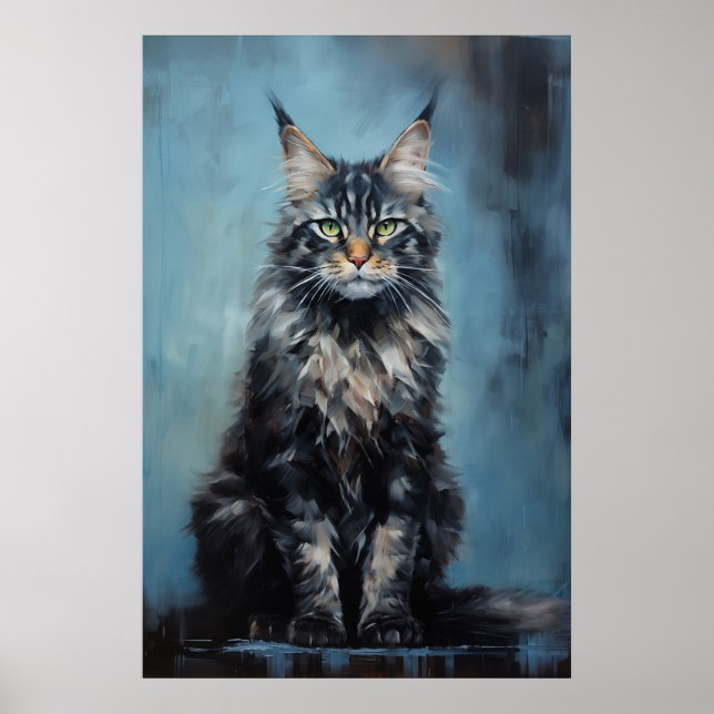 Póster Maine Coon cat (Frente)