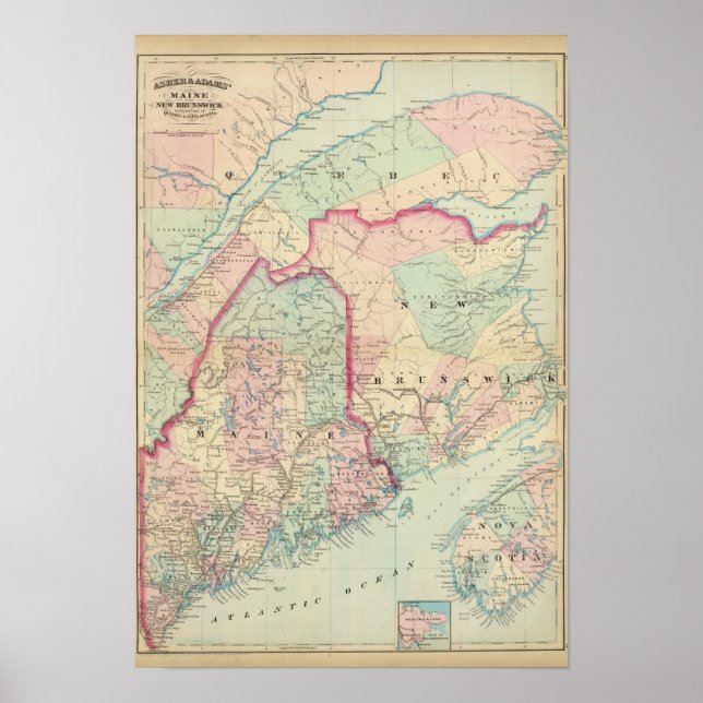 Póster Maine, NB (Frente)