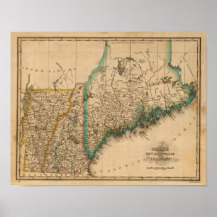 Póster Maine, New Hampshire, Vermont 2