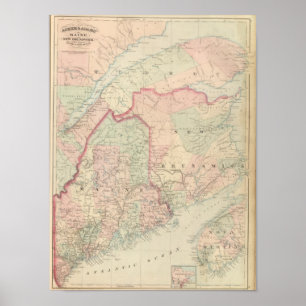 Póster Maine, Nueva Brunswick