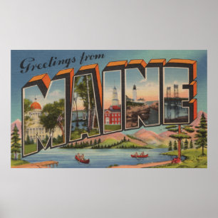 Póster Maine (Summer)Large Letter Scenes