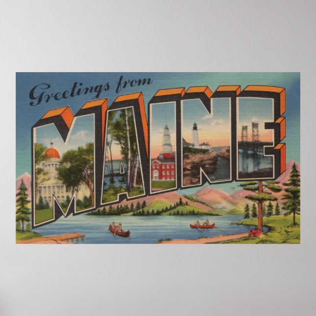 Póster Maine (Summer)Large Letter Scenes (Frente)