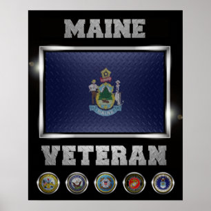 Póster Maine Veteran poster