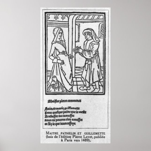 Póster Maitre Pathelin y Guillemette (Frente)