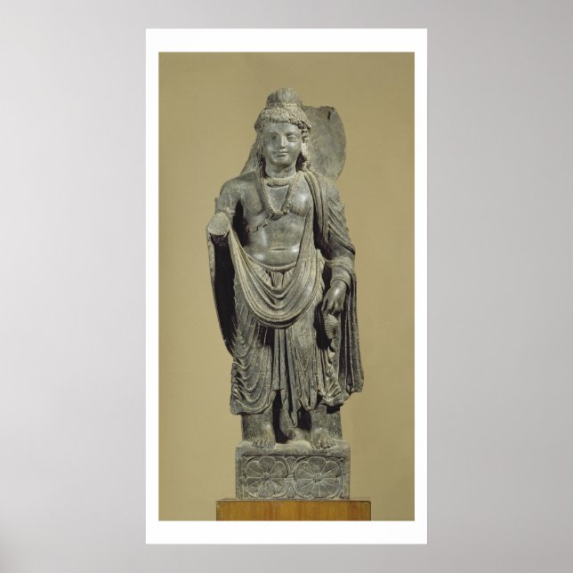 Póster Maitreya, Gandhara (grey schist) (Frente)