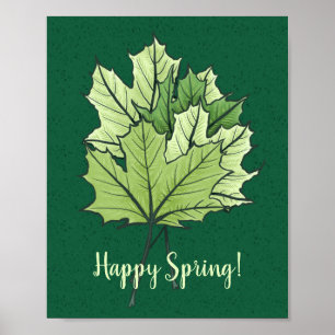 Póster Maíz verde primavera deja amante a la naturaleza