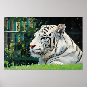Póster Majestad Blanca - Descanso de la Vida Silvestre de