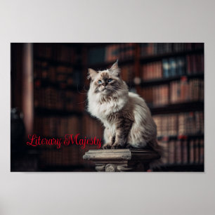 Póster Majestad de la Biblioteca: Regal Ragdoll Cat