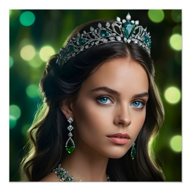 Póster Majestad de la Gala Esmeralda (Anverso)