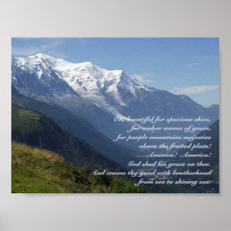 Póster Majestad de la Montaña Púrpura