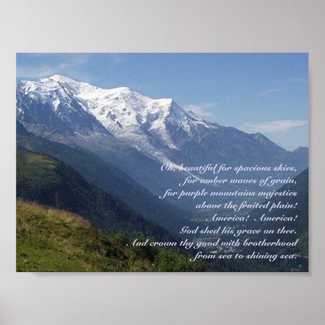 Póster Majestad de la Montaña Púrpura (Frente)